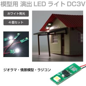 ジオラマ 模型用 照明 ライト 街灯 1/100 DC3V 2個セット 全2色 JM