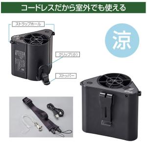 腰掛けファン 腰掛け扇風機 ベルト ファン 扇...の詳細画像2