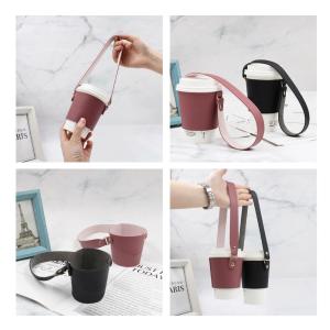 ストラップ付き カップスリーブ PUレザー 全...の詳細画像2