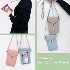 スマホ ポーチ ショルダー 縦 ショルダーバッ...の詳細画像1