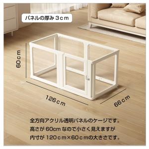 ペットケージ ペットサークル 犬 ドア付き ペ...の詳細画像2