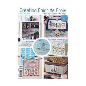 Creation Point de Croix No.69 2018年 3月・4月号 クロスステッチ刺繍図案集 フランス輸入雑誌｜gracew