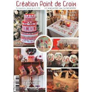 Creation Point de Croix No.79 2019年 11月・12月号 クロスステッチ刺繍図案集 フランス輸入雑誌｜gracew