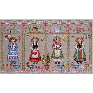 メール便送料無料 クロスステッチ 刺繍キット オランタ OLanTA ユニティ ピース ハピネス 3...