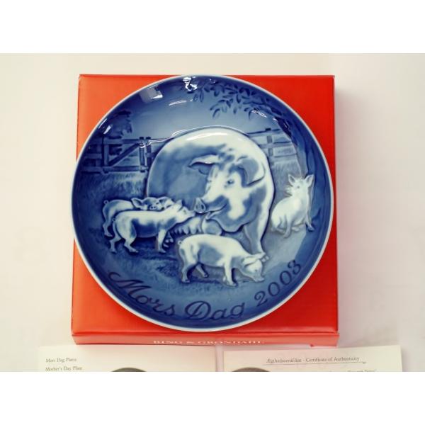 ビングオーグレンダール イヤープレート マザーズデイ 2003年 豚の親子