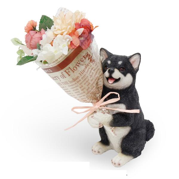 [プレゼントギフト] 丸和貿易 CTミニョンブーケ CT触媒ブーケ いぬ クロシバ（黒柴）父の日 ギ...