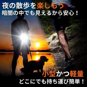 LED セーフティ ライト USB充電式 クリ...の詳細画像2