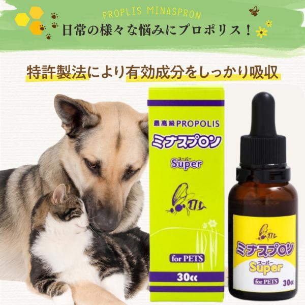 【正規販売店】 ミナスプロン プロポリス 30cc スーパー for PETS ペット用 高濃度 サ...