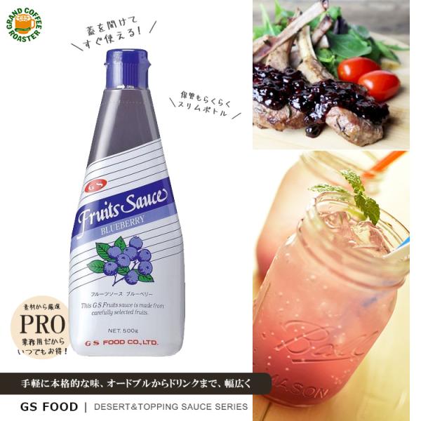 ジーエスフード GSブルーベリーフルーツソース 500g 単品