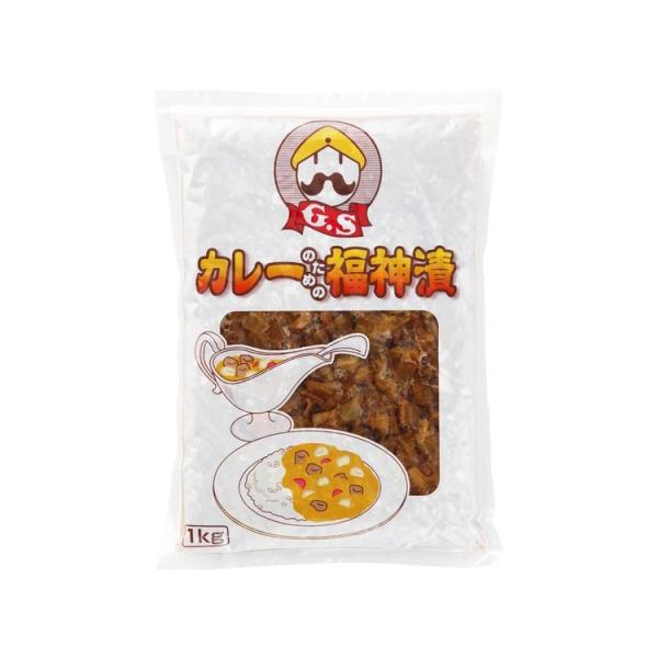 ジーエスフード GS カレーのための福神漬 1kg 10袋 ケース