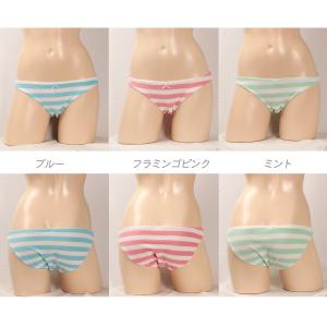 レディース しましまパイルボーダーショーツ イ...の詳細画像1