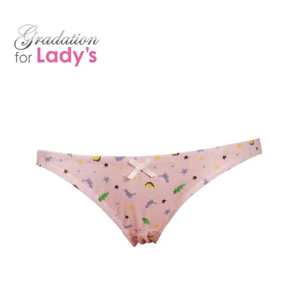 かわいい恐竜と星 天竺ニット レディース ローライズ ショーツ パンティー かわいい 小さいパンツ ...