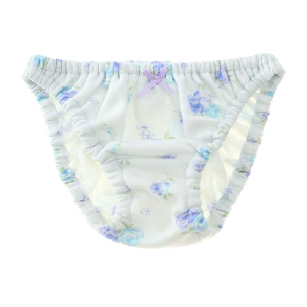 レディース インゴム ローズガーデン 厚手ダブルフェイスニット ローライズ ショーツ パンティー  ...