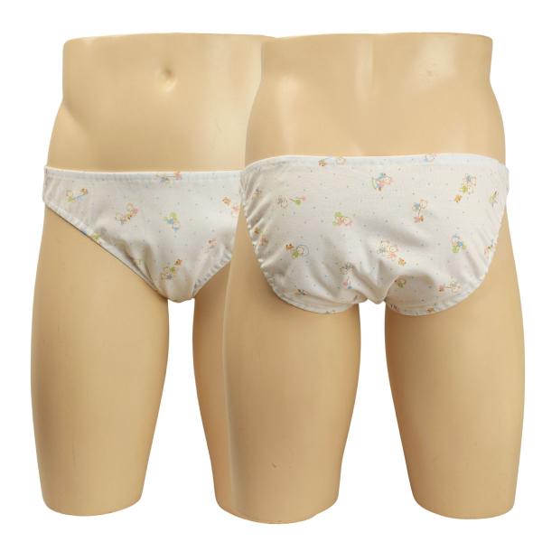 メンズ くまちゃんプチドット スムースニット スキャンティー メール便 インゴム ショーツ 男性 下...