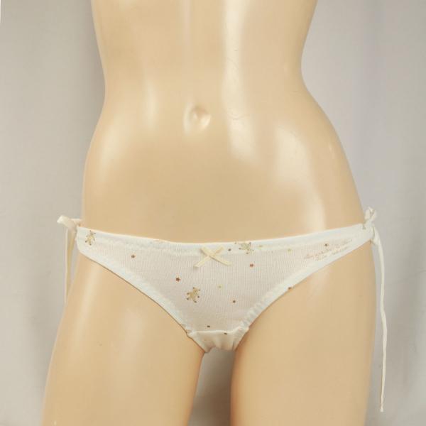 レディース 紐パン ナイトベアー フライスニットスキャンティ ショーツ パンツ 女性 下着 インナー...