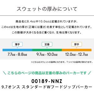 パーカー メンズ 厚手 無地 ジップアップ 綿...の詳細画像4