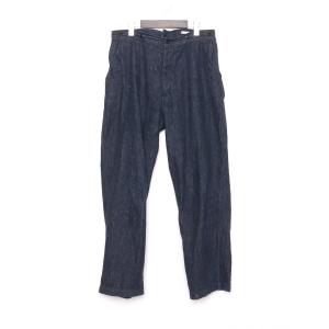 2-0324M♪ COMOLI シルクネップ パラシュートパンツ パンツ ブラック