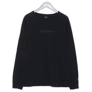 YOHJI YAMAMOTO × NEW ERA LS TEE BLK XLサイズ ブラック HH-T99-076 ヨウジヤマモト ニューエラ ロゴロングスリーブTシャツ 長袖カットソー｜graiz