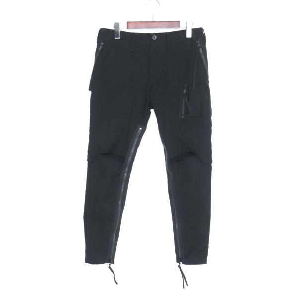 ユリウス JULIUS 18SS POLYESTER OX SLASH ZIP RIDER PANT...