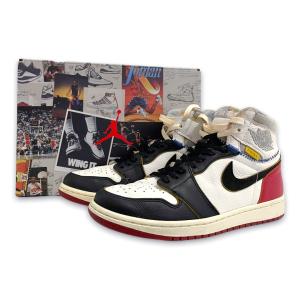 26.5cm NIKE × UNION AIR JORDAN 1 RETRO HIGH NRG Varsity Red/Wolf Grey BV1300-106 ナイキ ユニオン エアジョーダンワン バーシティレッド/ウルフ グレー｜graiz