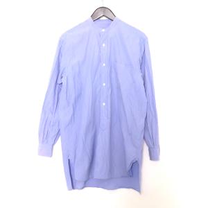 COMOLI 21AW バンドカラーシャツ サックスブルー Size 1 U03-02002 コモリ｜graiz