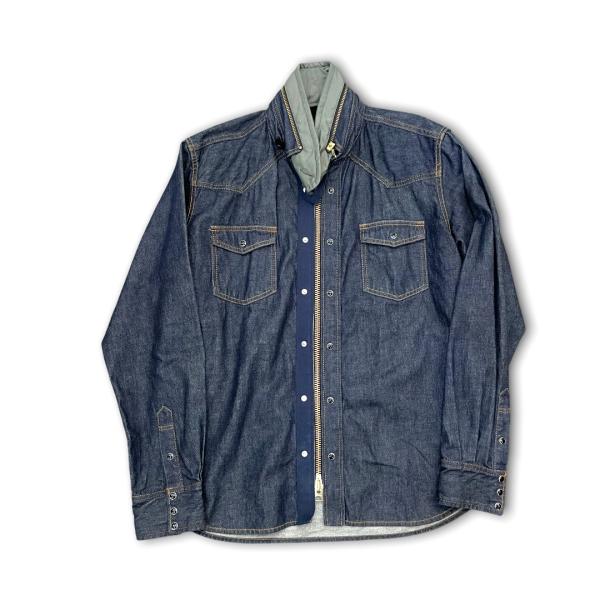 SACAI 20SS DENIM SHIRT JACKET サイズ2 インディゴ サカイ ストレート...