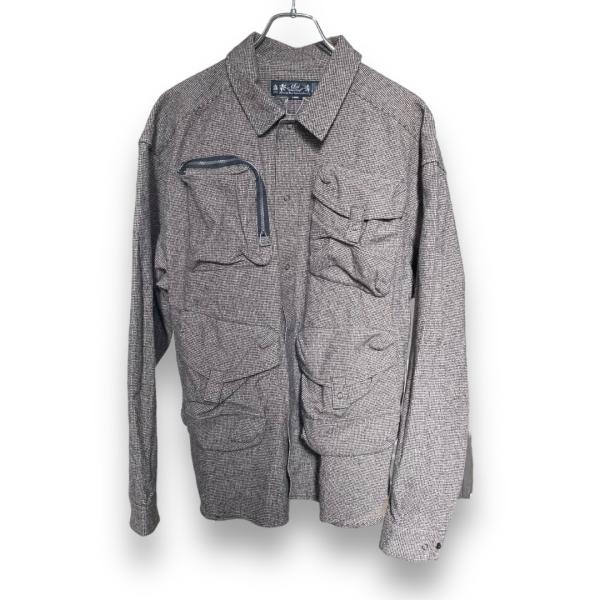 BAL MULTI POCKET SHIRT GLEN PLAID マルチポケットシャツ サイズ L...