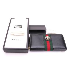 グッチ GUCCI タイガー ラウンドファスナーロングウォレット レザー 長財布 BB841 /R｜graiz