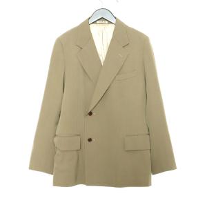 AURALEE WOOL MAX GABARDINE DOUBLE-BREASTED JACKET サイズ3 ベージュ A20AJ01MG オーラリー ウールマックスギャバジンダブルジャケット｜graiz