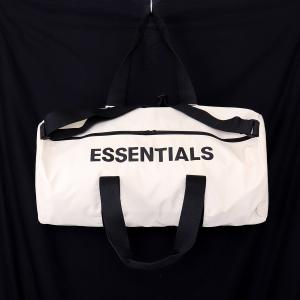 未使用 Fear of God ESSENTIALS ボストンバッグ Fサイズ ホワイト ブラック V435 フィアオブゴッド エッセンシャル｜graiz