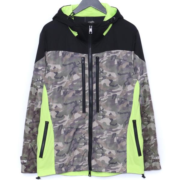 AKM Hybrid oneside zip up hoodie Sサイズ カモフラ SX036-T...