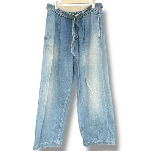 GRAPHPAPER 24AW Salvage Denim Belted Pants サイズ1 イン...