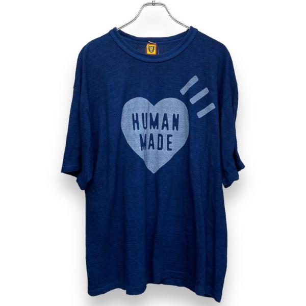 HUMAN MADE INDIGO T-SHIRT プリントTシャツ 2XLサイズ ネイビー HM2...