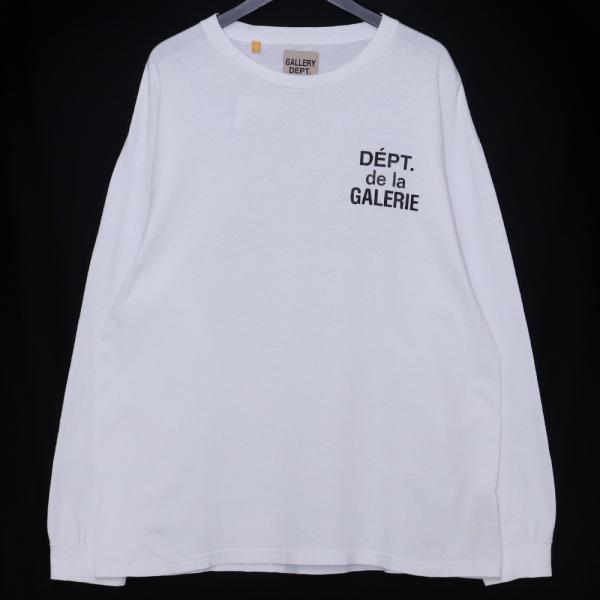 GALLERY DEPT. テキストロゴプリントロングスリーブTシャツ Lサイズ ホワイト ギャラリ...