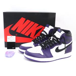 29cm NIKE AIR JORDAN 1 RETRO HIGH OG コートパープル COURT PURPLE 555088-500 ナイキ エアジョーダン1 レトロ ハイ スニーカー｜graiz