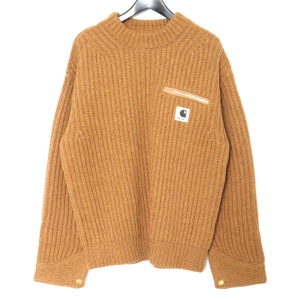 未使用 SACAI × CARHARTT 23AW WIP Knit Pullover Detroi...