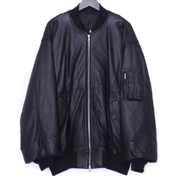 SSSTEIN Leather Flight Jacket Mサイズ ブラック ST.922 シュタ...