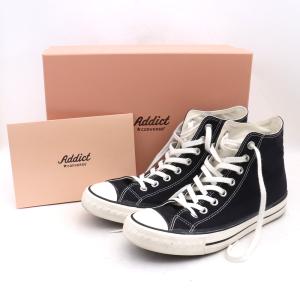 26cm CONVERSE × COACH ADDICT CANVAS HI スニーカー ブラック 1CL785 コンバース コーチ アディクト キャンバス ハイ｜graiz