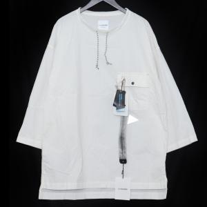 AND WANDER dry rip long pullover サイズ4 ホワイト 574-0183003 アンドワンダー ドライリップロングプルオーバー Tシャツ カットソー｜graiz