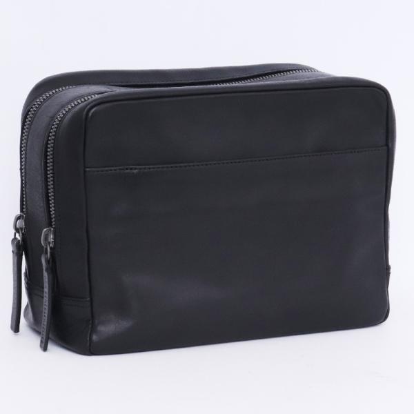 ANN DEMEULEMEESTER クラッチバッグ ブラック アンドゥムルメステール レザー バッ...