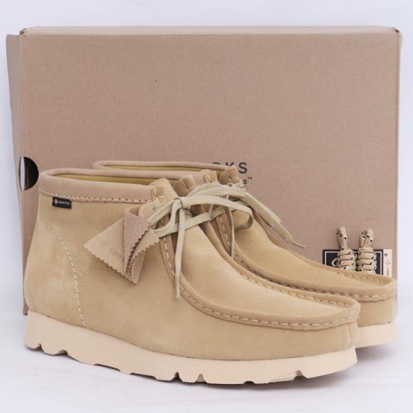 未使用 CLARKS ワラビーブーツ ゴアテックス サイズ42 ベージュ 26168545 クラーク...