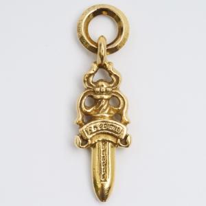 CHROME HEARTS 22K ダガーチャーム #5 ゴールド クロムハーツ ネックレストップ DAGGER CHARM 22金 gold ペンダント｜graiz