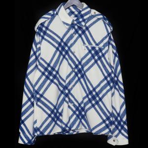極美品□BURBERRY バーバリー 23AW 8076470 チェック柄 ウールブレンド  