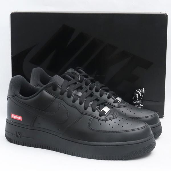 未使用 27cm NIKE × SUPREME Air Force 1 Low Black CU92...