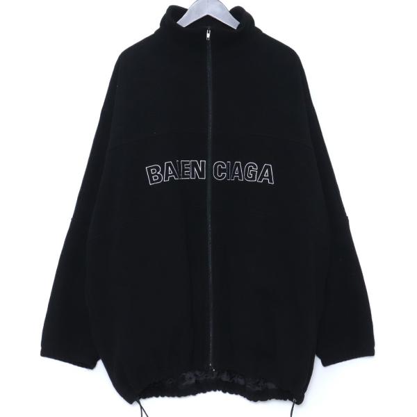 BALENCIAGA 18AW FLEECE TRACK SUIT JACKET サイズ50 ブラッ...