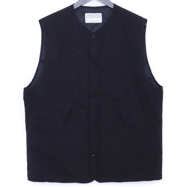STANDARD CALIFORNIA SD Reversible Army Vest Lサイズ ブ...