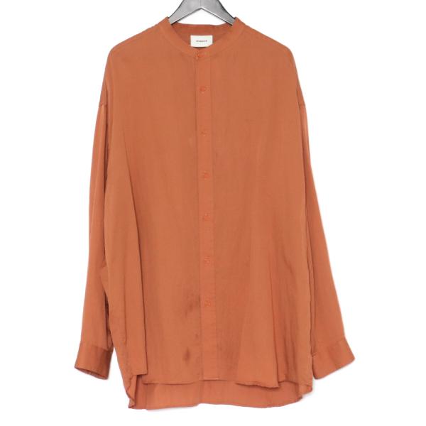 IROQUOIS バンドカラーシャツ サイズ3 オレンジ系 378150 イロコイ 長袖シャツ