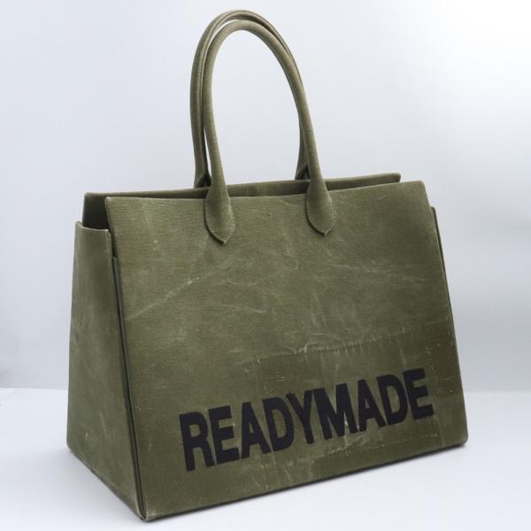 READY MADE SHOPPING BAG 40 LOGO カーキ レディメイド ショッピングバ...