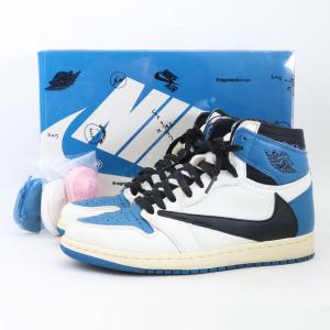 26cm NIKE × FRAGMENT × TRAVIS SCOTT Air Jordan 1 Retro High Military Blue DH3227-105 ナイキ フラグメント トラヴィススコット エアジョーダン1 ハイ｜graiz