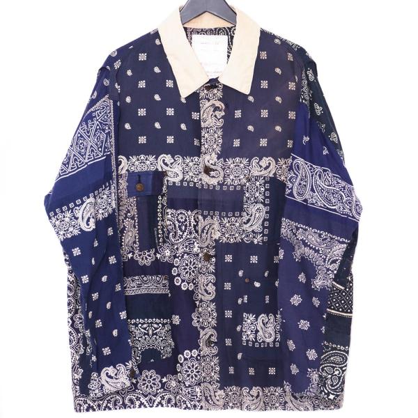 READYMADE BANDANA BURN COAT サイズ2 ネイビー RE-CO-NV-00-...